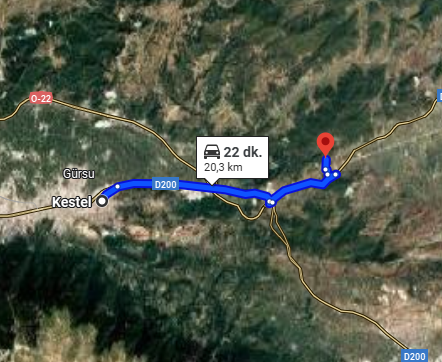 BURSA KESTEL SEYMEN MAHALLESİNDE TARLANIN 230M² Sİ SATILIK - BURSA KESTEL fotoğraf 6